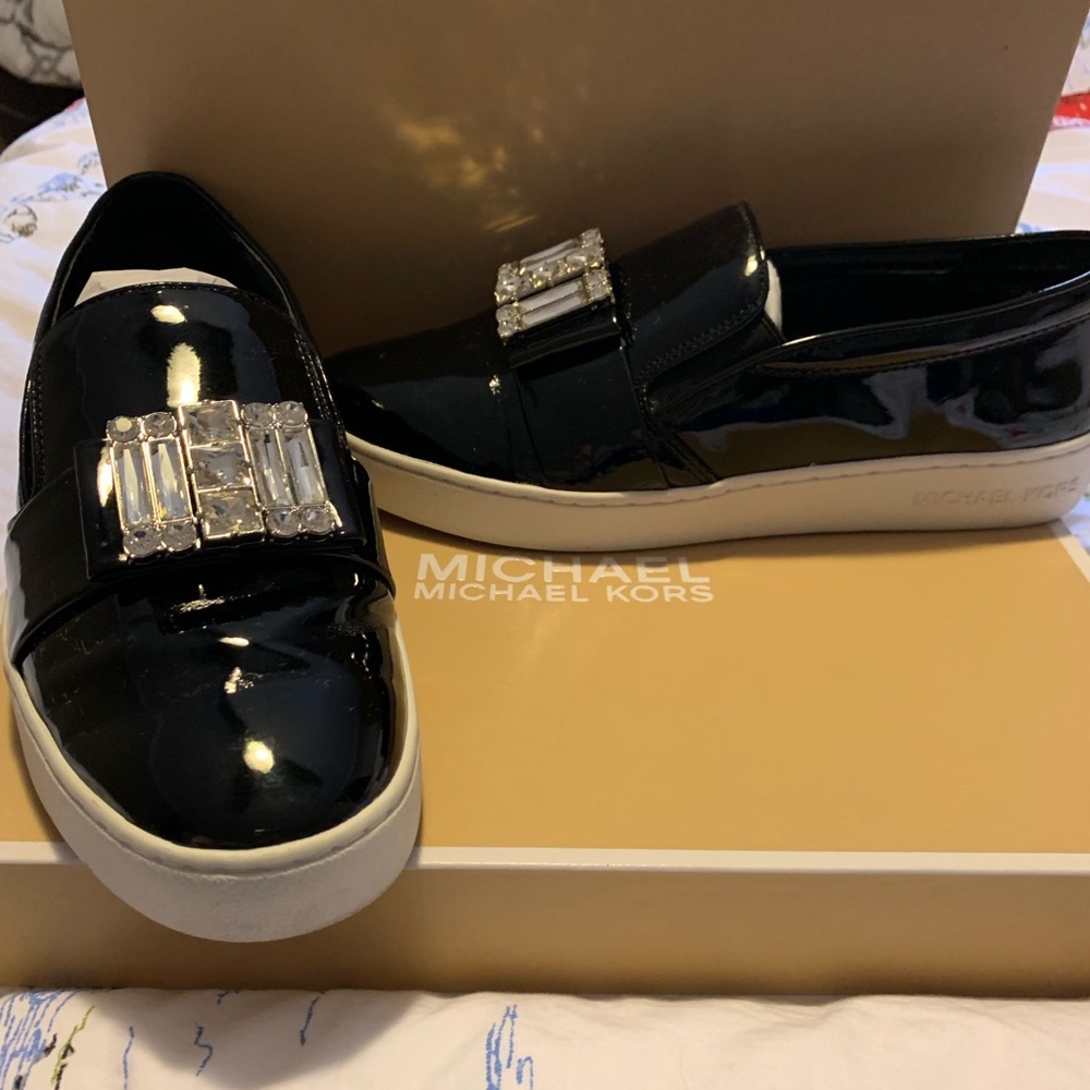 Michae Kors Michelle slip on patent black